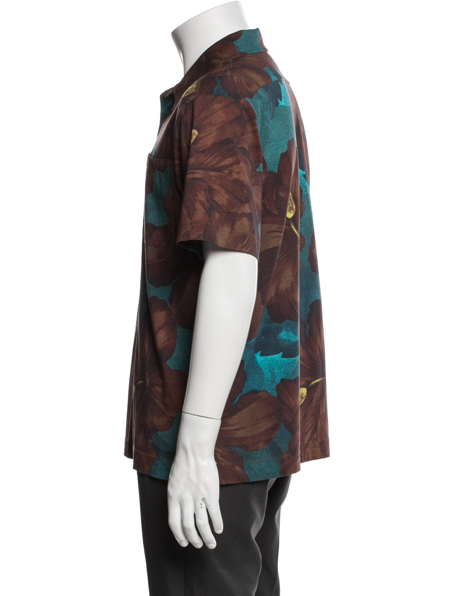 Dries Van Noten Graphic Print Short Sleeve Shirt