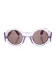 Dries Van Noten Round Tinted Sunglasses