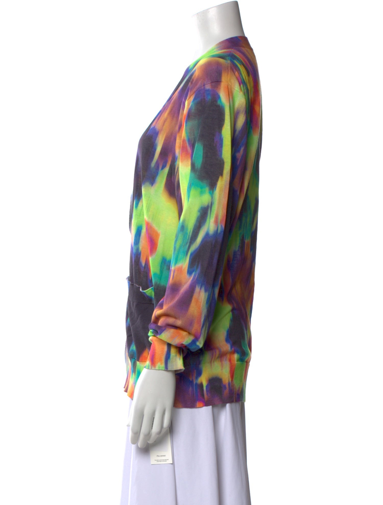 Dries Van Noten Printed V-Neck Sweater