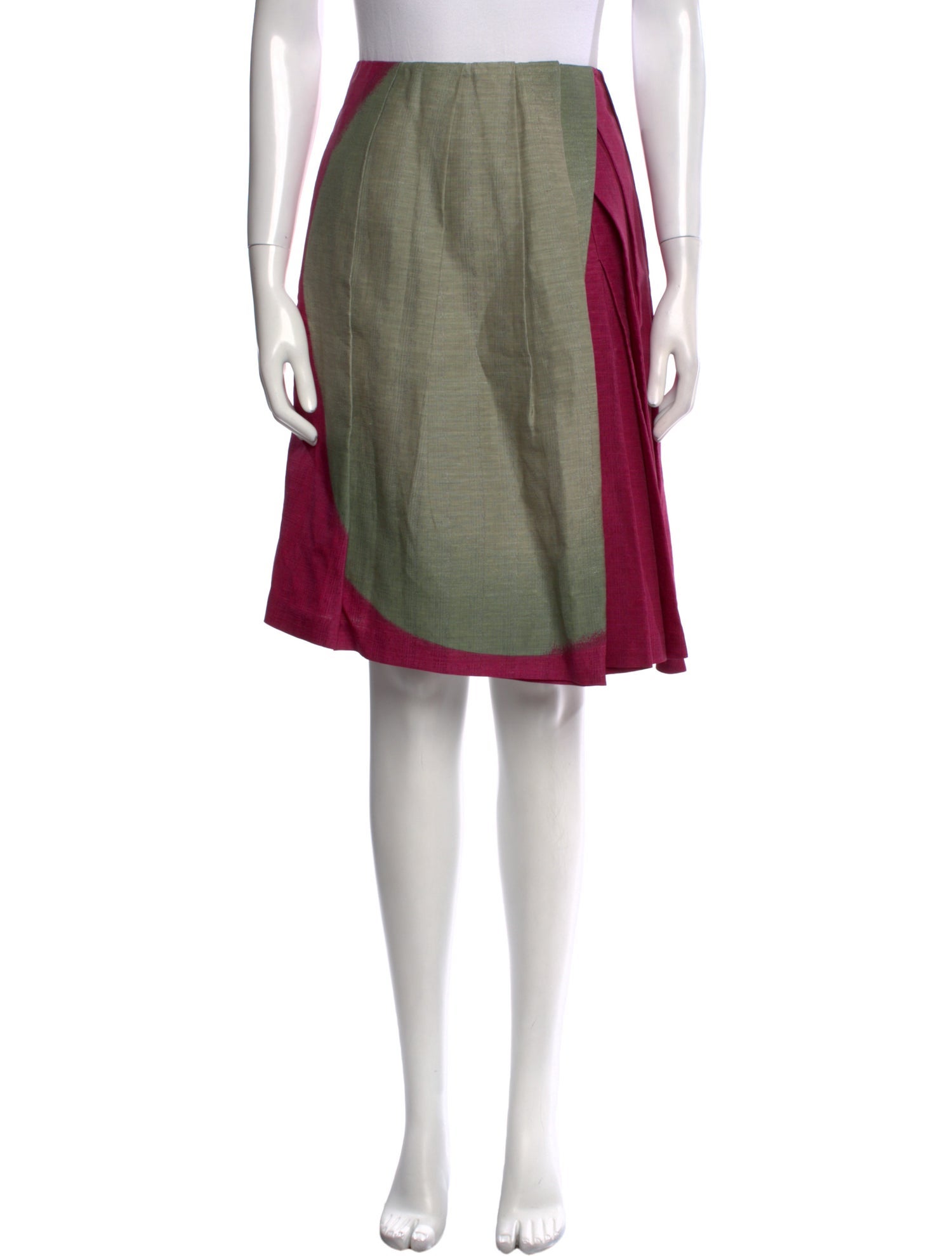 Dries Van Noten Silk Knee-Length Skirt