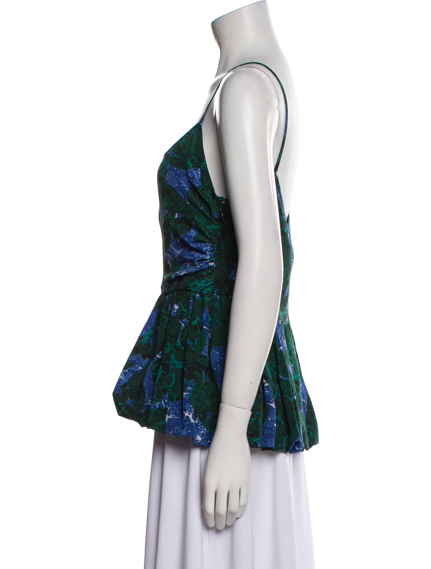 Dries Van Noten Silk Printed Top w/ Tags