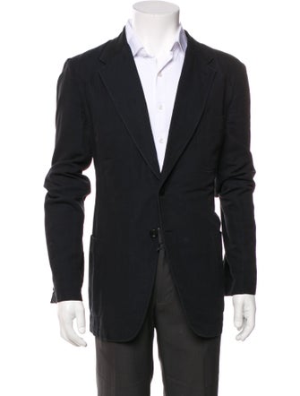 Dries Van Noten Linen Striped Blazer