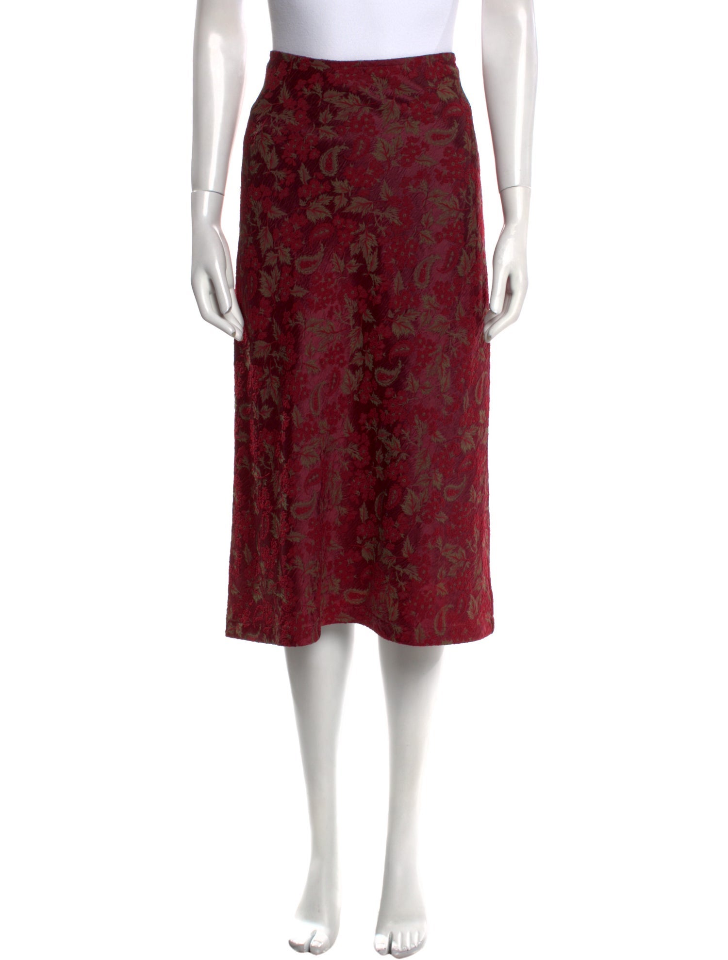 Dries Van Noten Floral Print Knee-Length Skirt