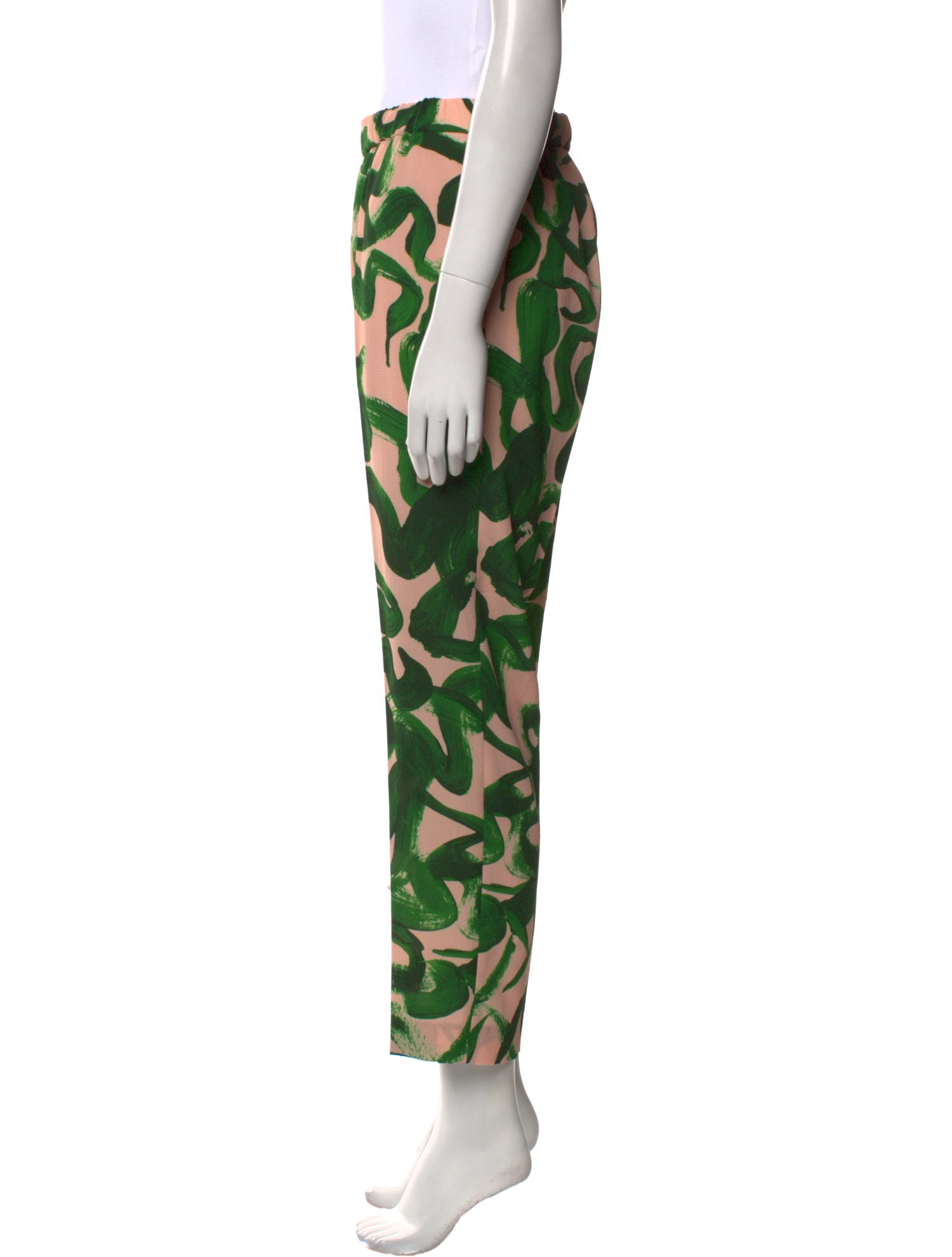 Dries Van Noten Printed Straight Leg Pants