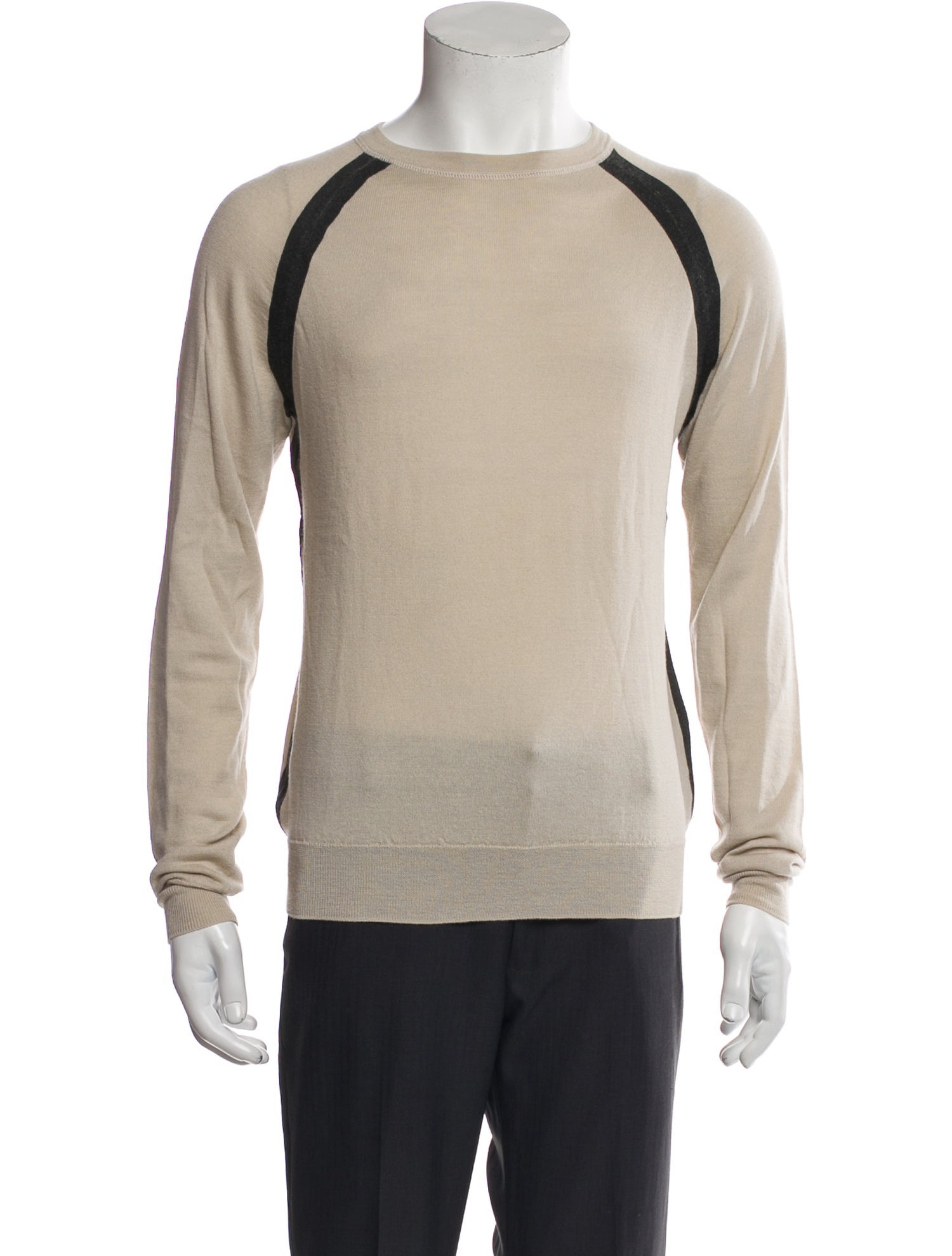 Dries Van Noten Striped Crew Neck Pullover