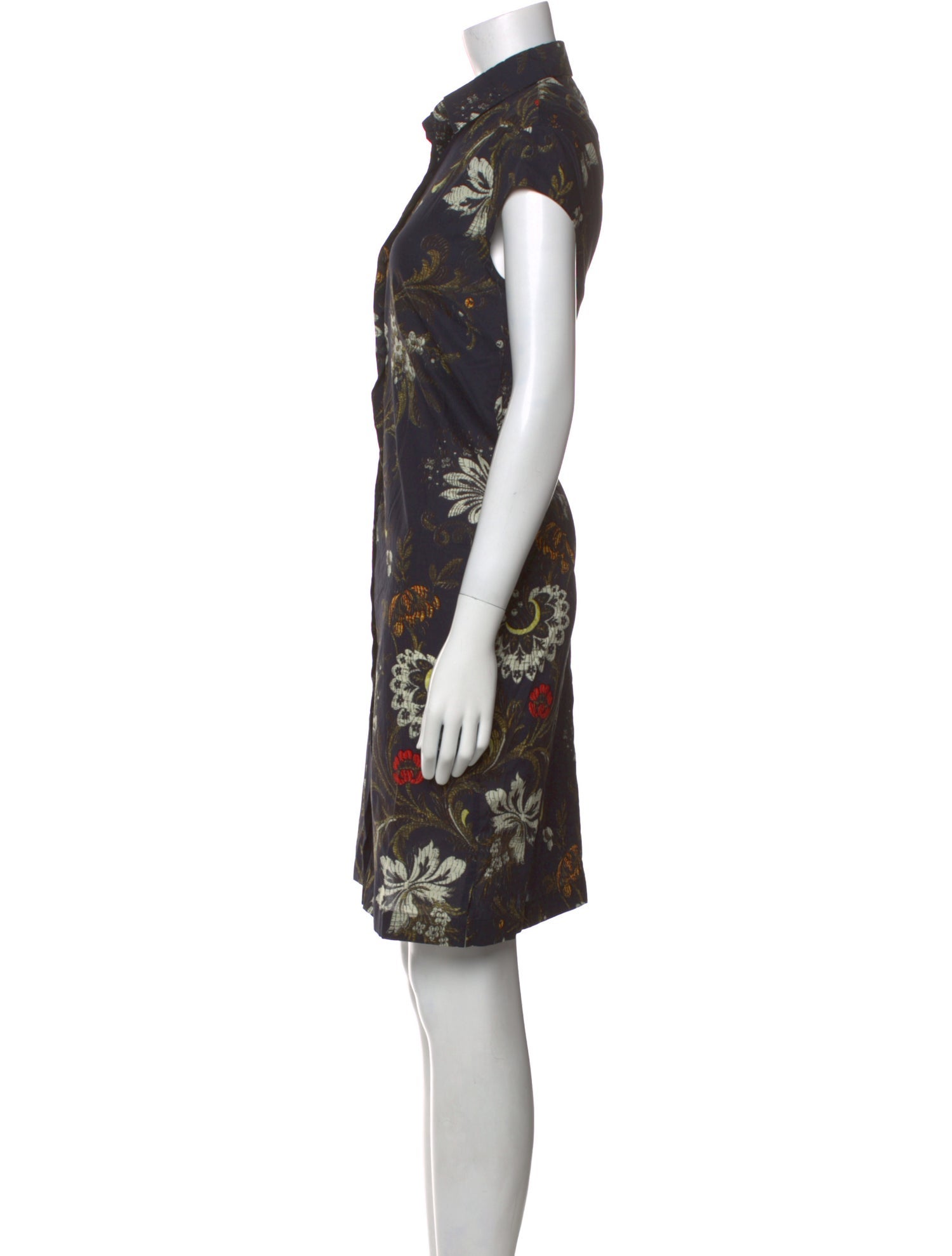 Dries Van Noten Printed Knee-Length Dress