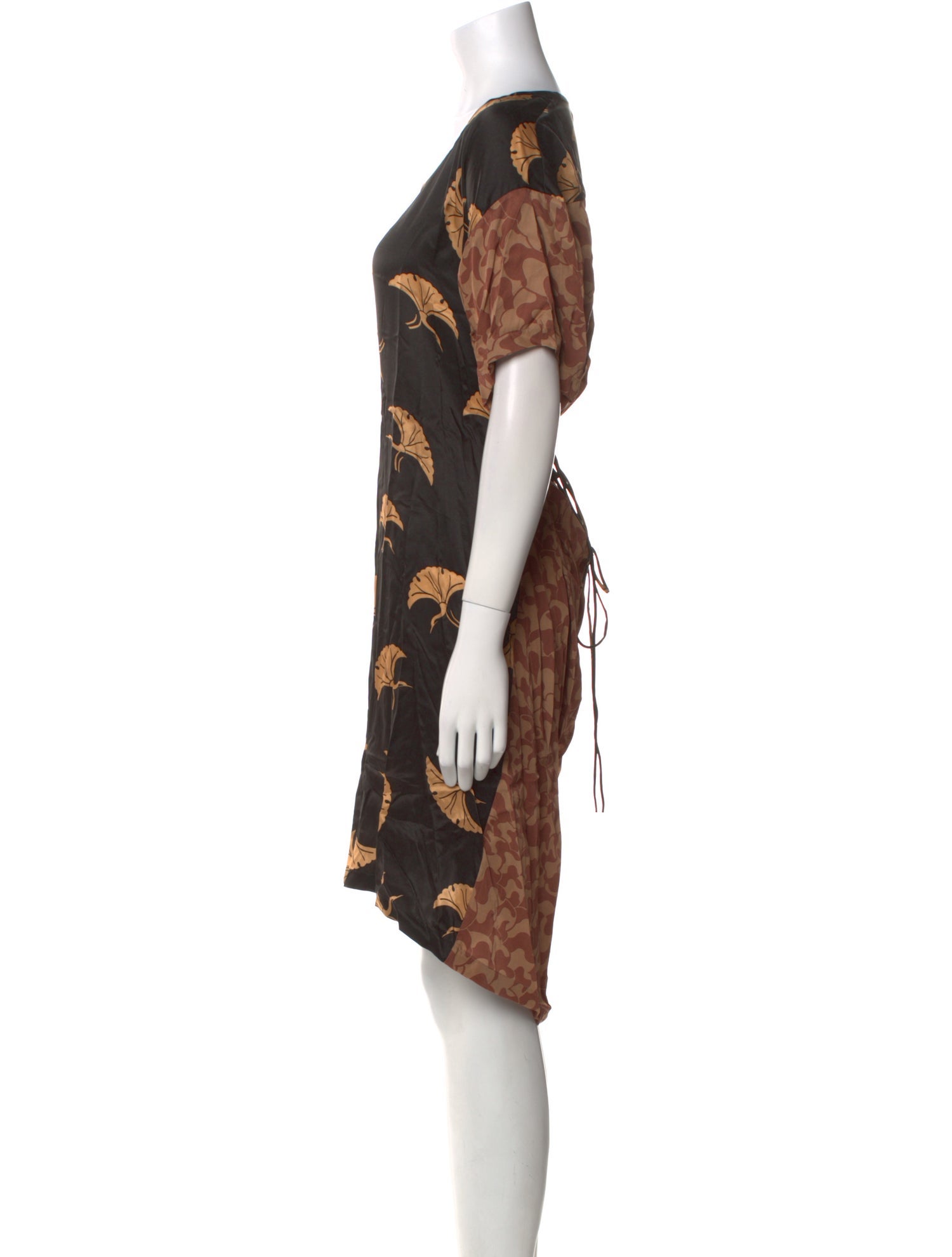 Dries Van Noten Silk Knee-Length Dress