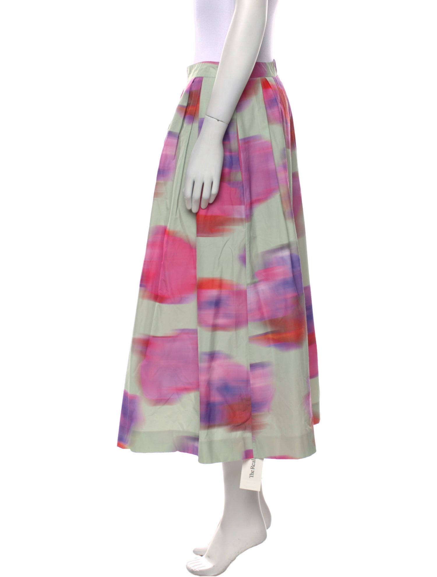 Dries Van Noten Tie-Dye Print Midi Length Skirt