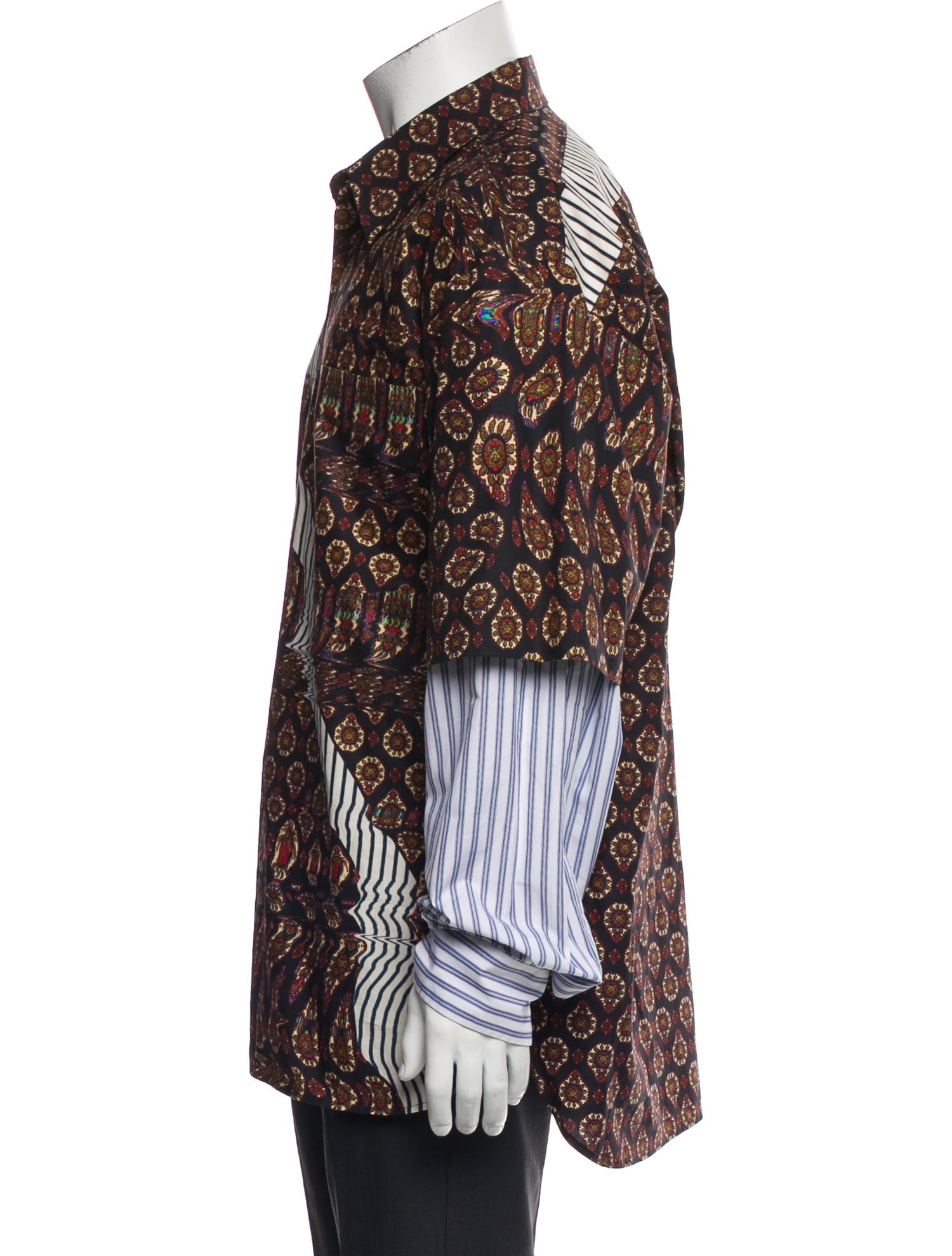 Dries Van Noten Printed Long Sleeve Shirt