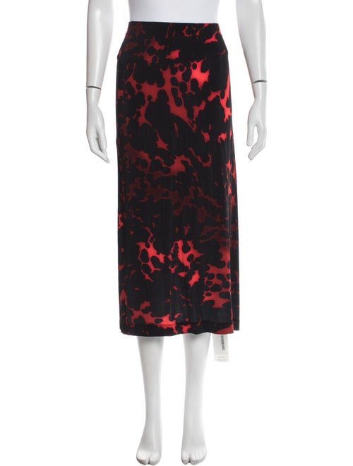 Dries Van Noten Printed Midi Length Skirt