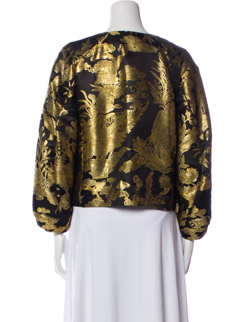 Dries Van Noten Silk Floral Print Evening Jacket
