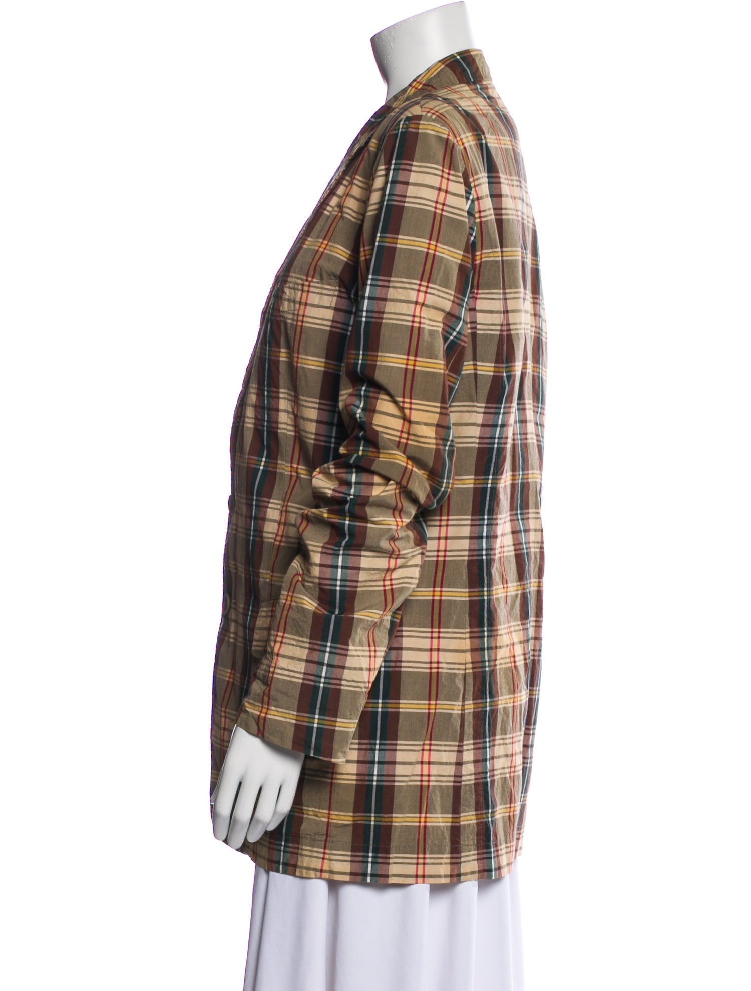 Dries Van Noten Plaid Print Blazer