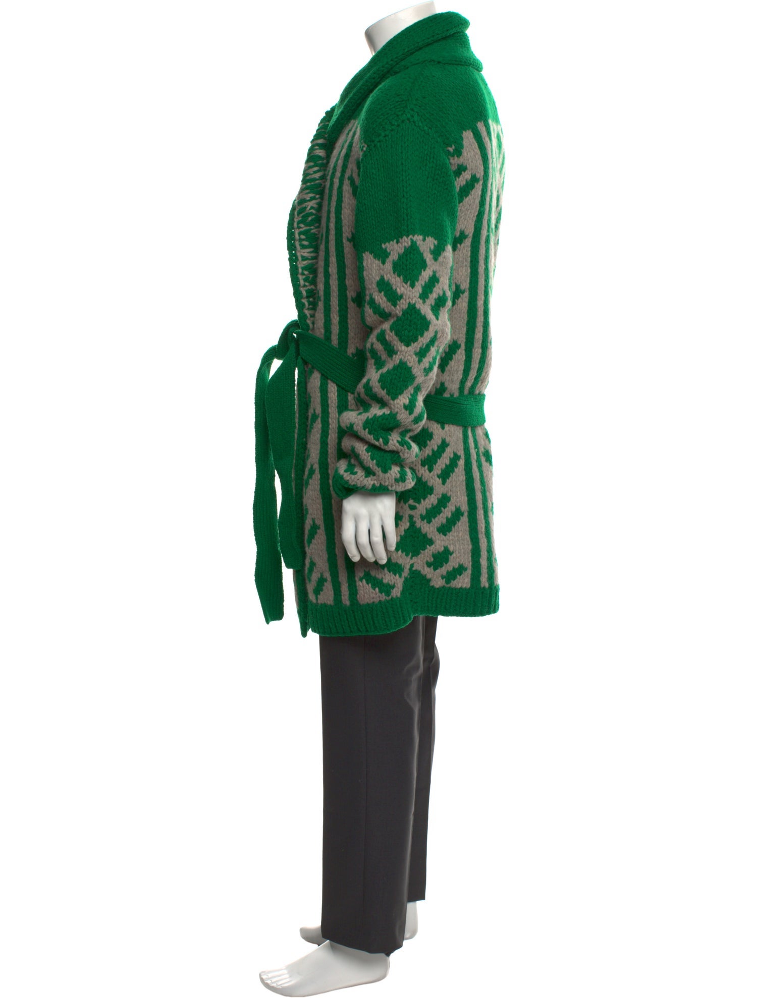 Dries Van Noten Printed Mock Neck Cardigan