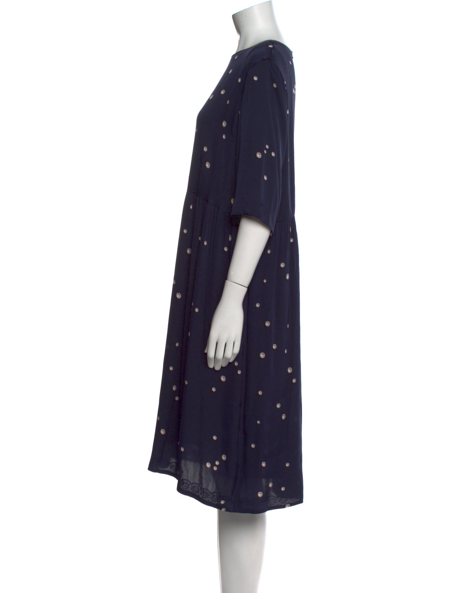 Dries Van Noten Silk Knee-Length Dress