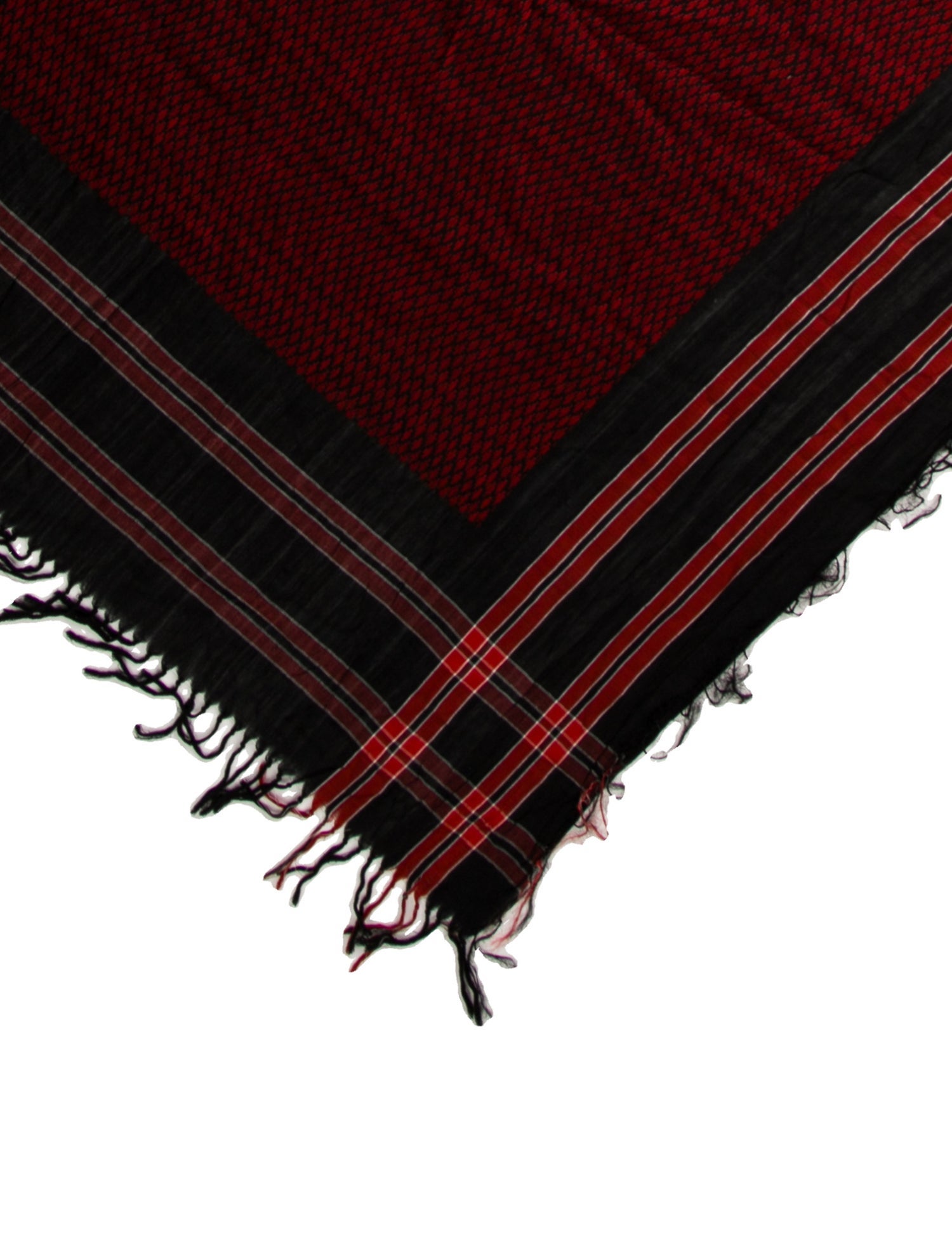 Dries Van Noten Plaid Print Scarf