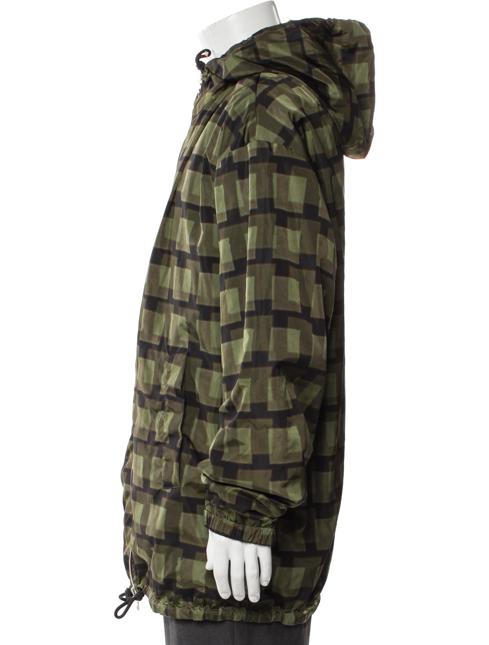 Dries Van Noten x Len Lye Plaid Print Puffer Coat w/ Tags