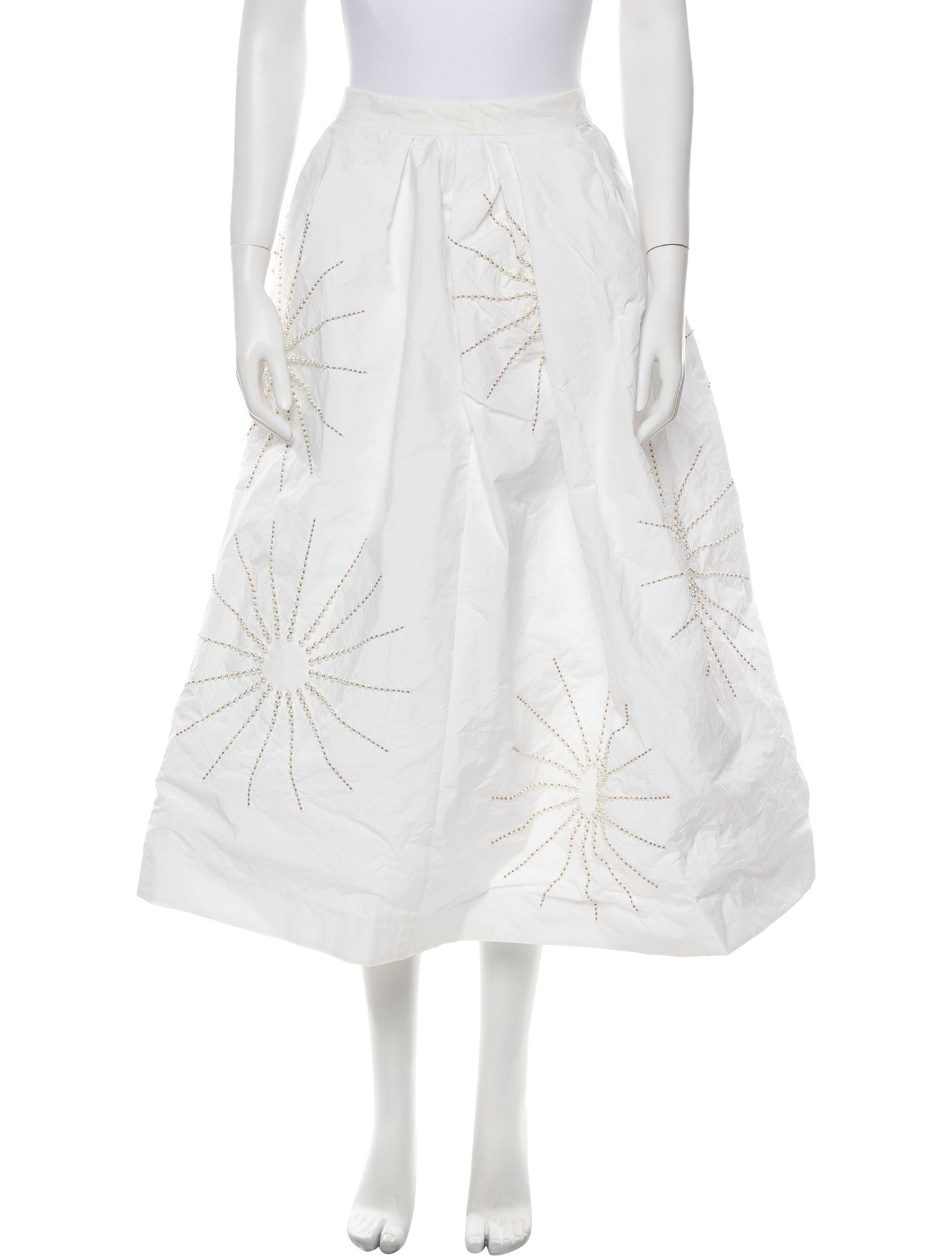 Dries Van Noten Beaded Accents Long Skirt