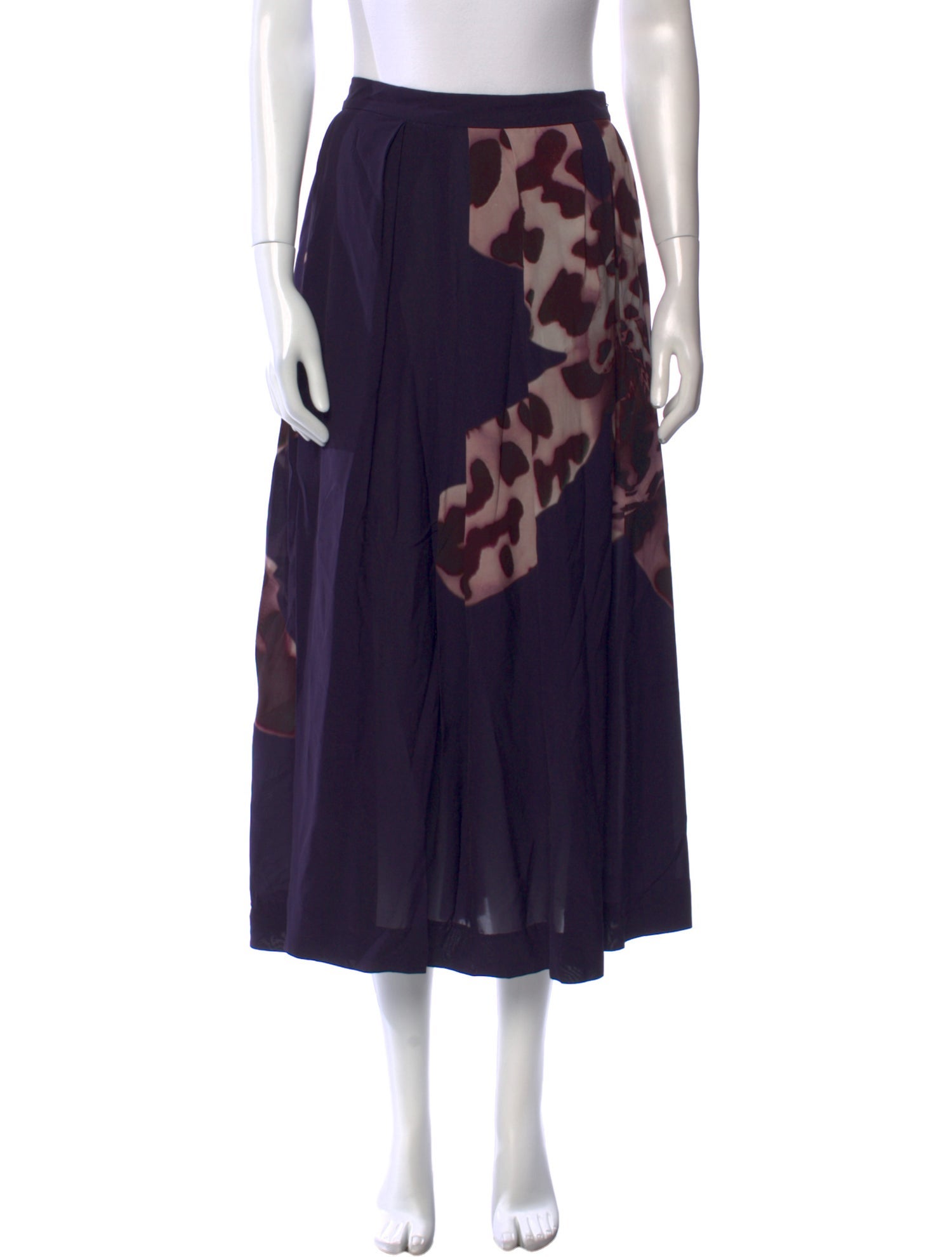 Dries Van Noten Printed Midi Length Skirt w/ Tags