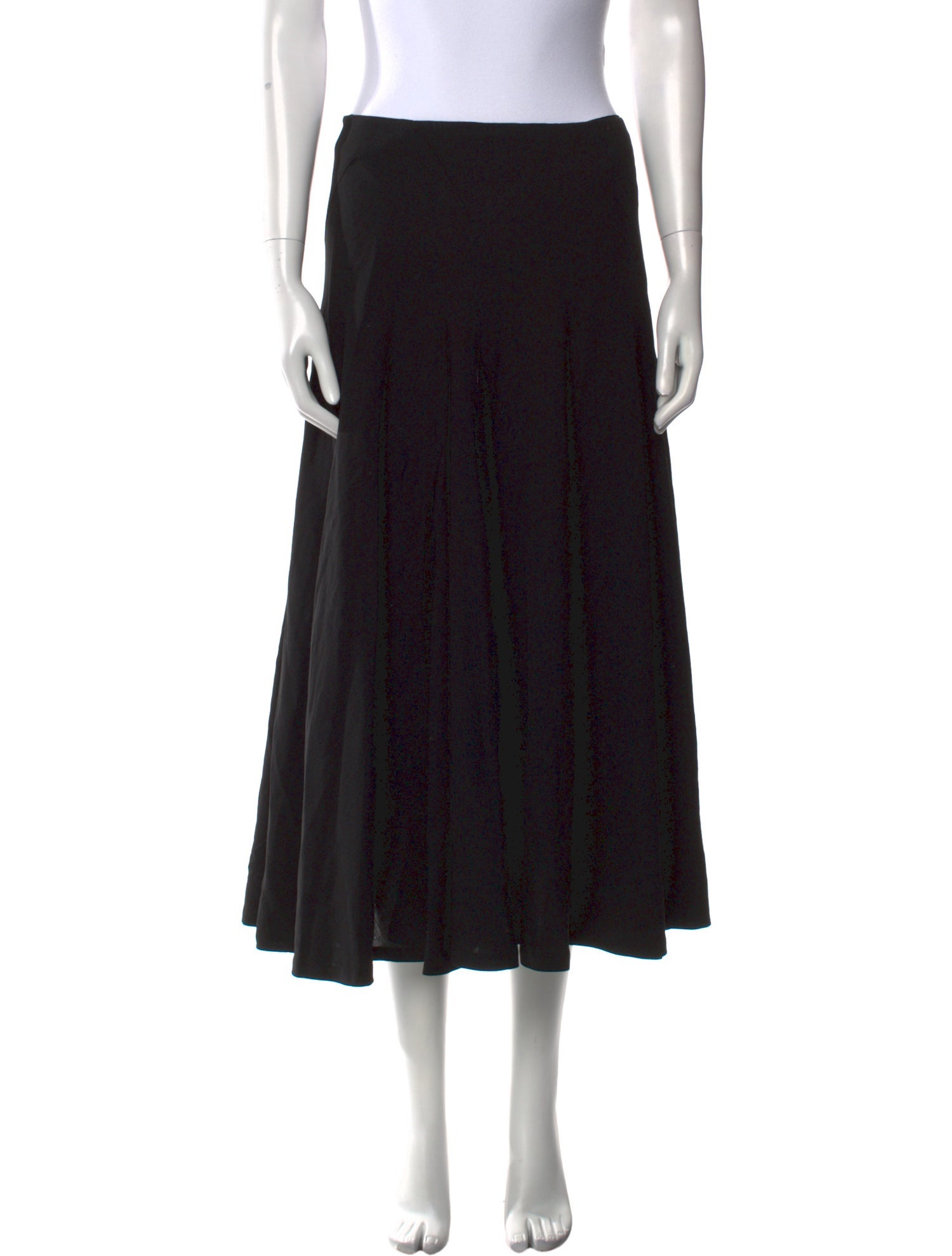 Dries Van Noten Wool Midi Length Skirt