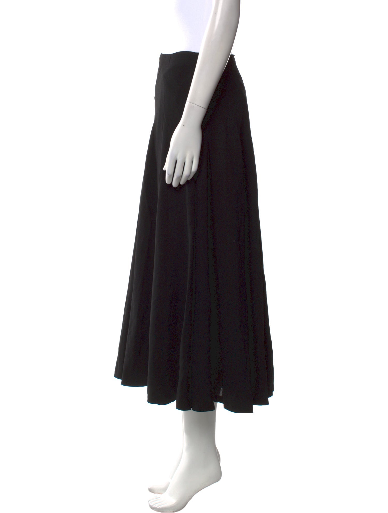 Dries Van Noten Wool Midi Length Skirt