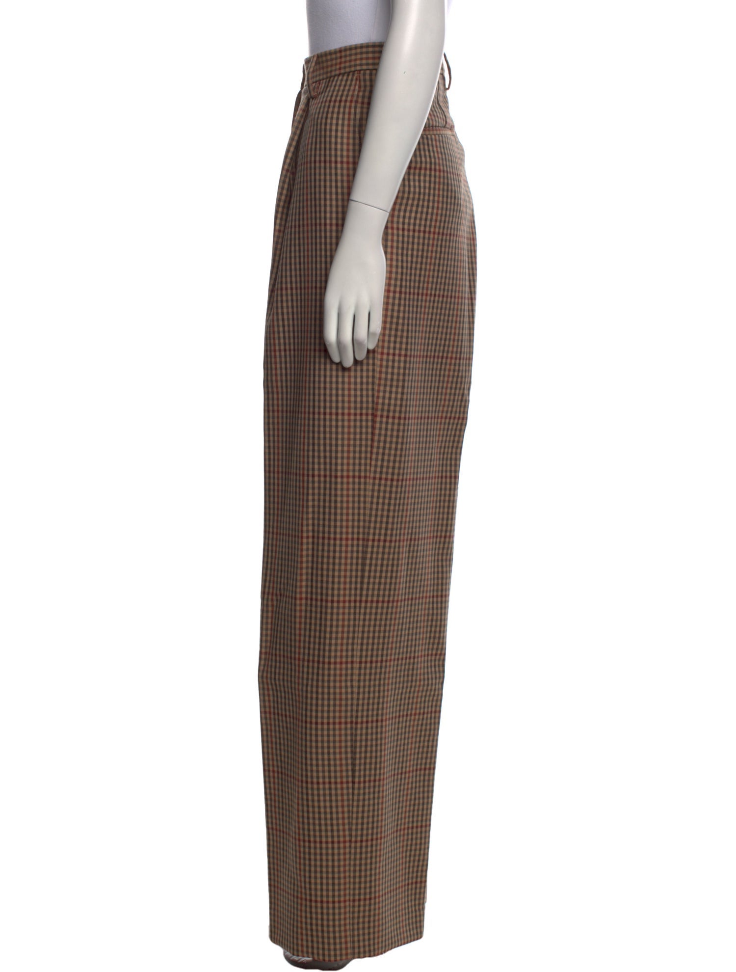 Dries Van Noten Wool Wide Leg Pants