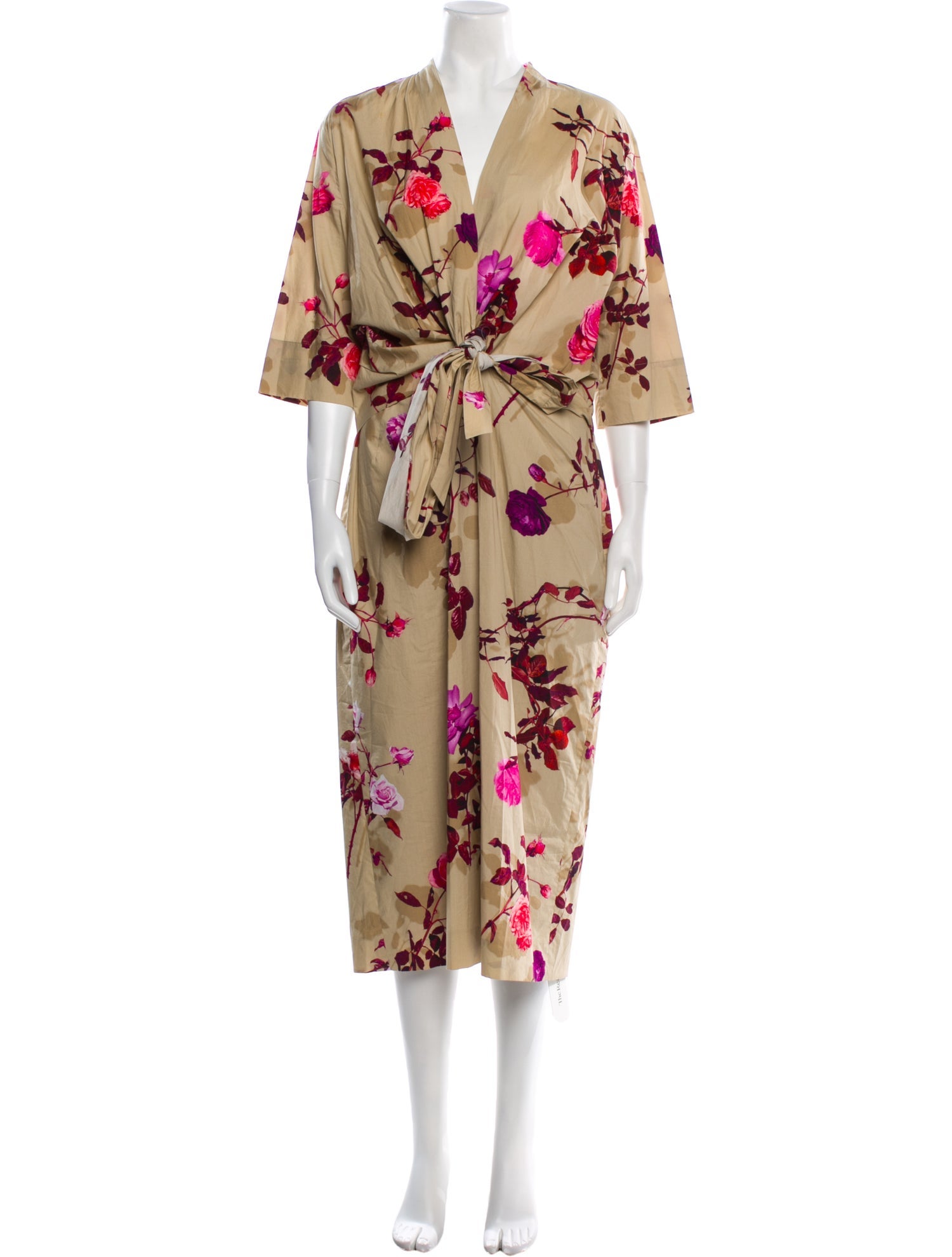 Dries Van Noten Floral Print Long Dress