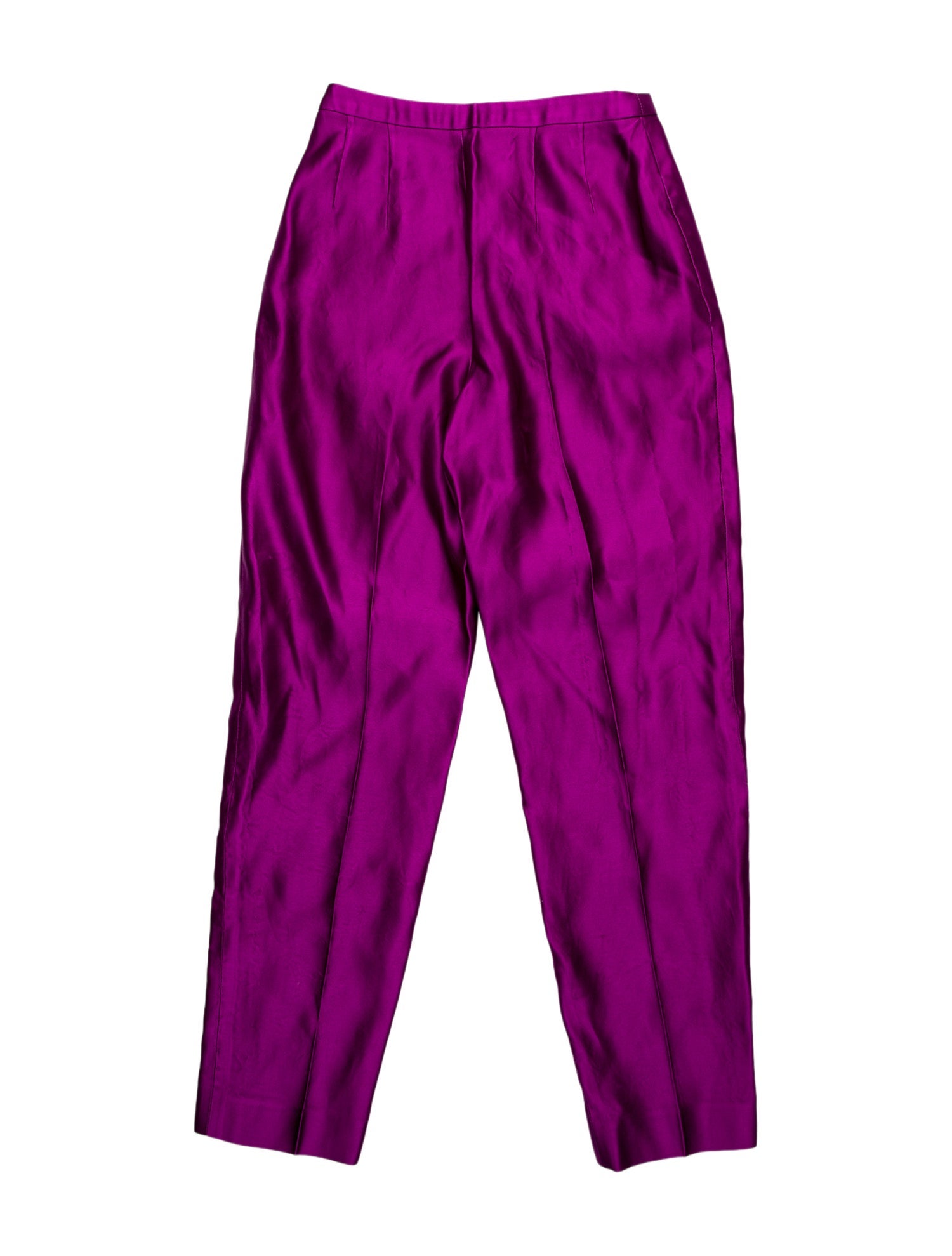 Dries Van Noten Silk Straight Leg Pants