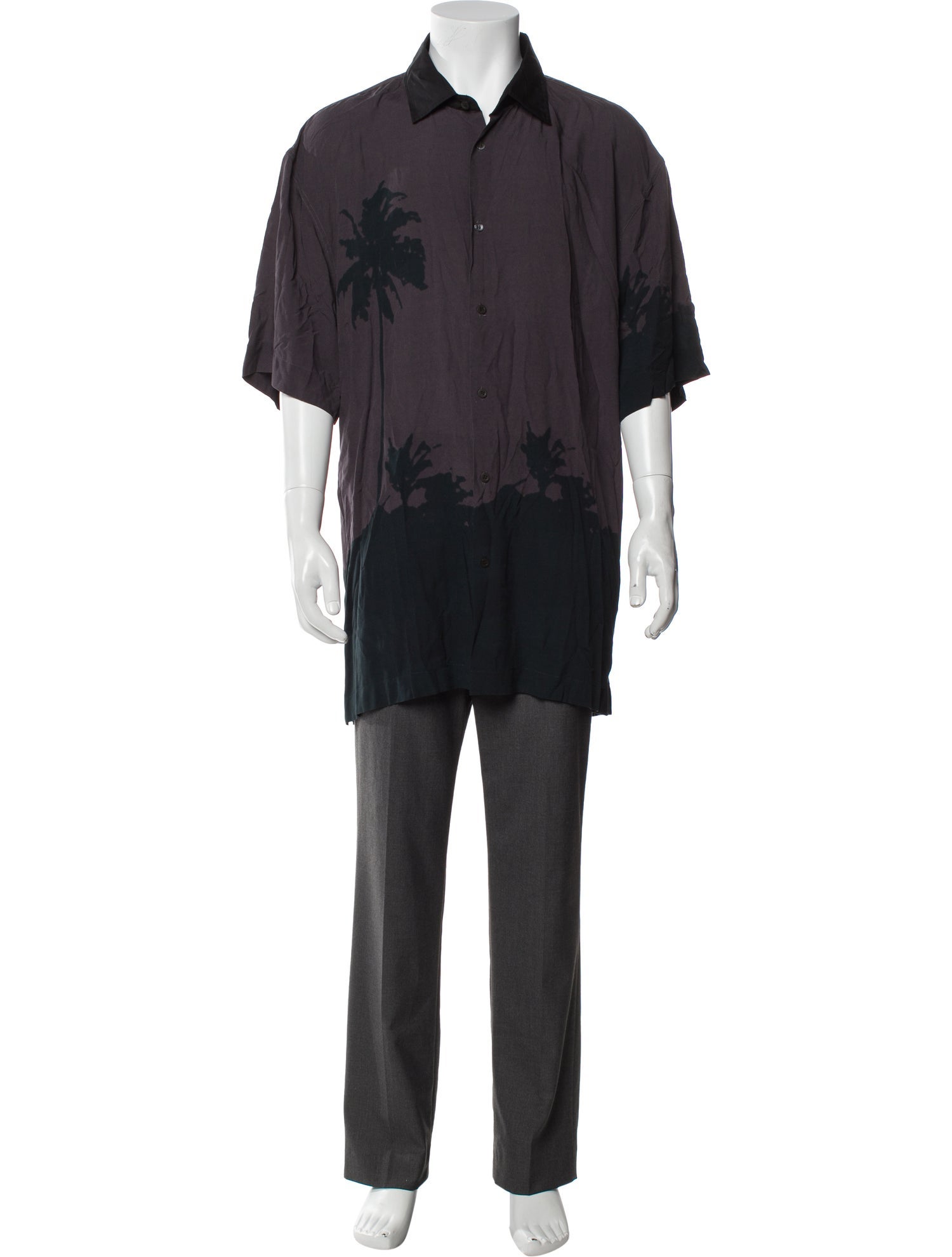 Dries Van Noten Printed Short Sleeve Shirt