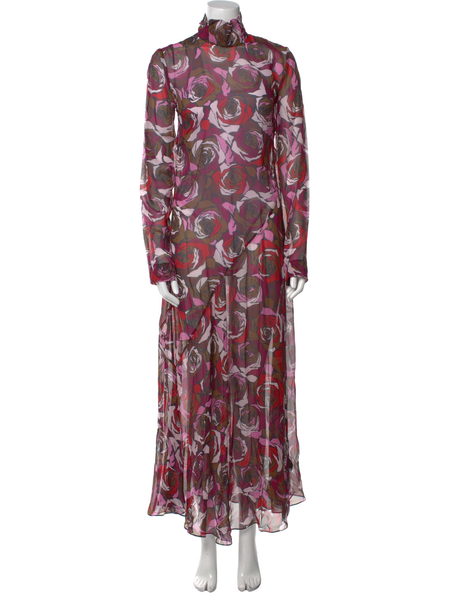 Dries Van Noten Silk Long Dress
