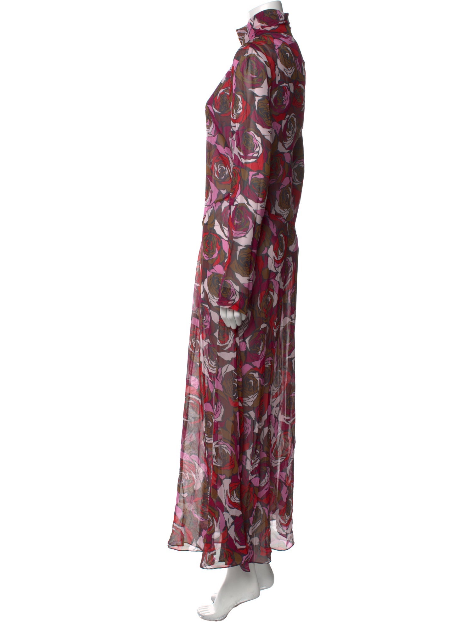 Dries Van Noten Silk Long Dress