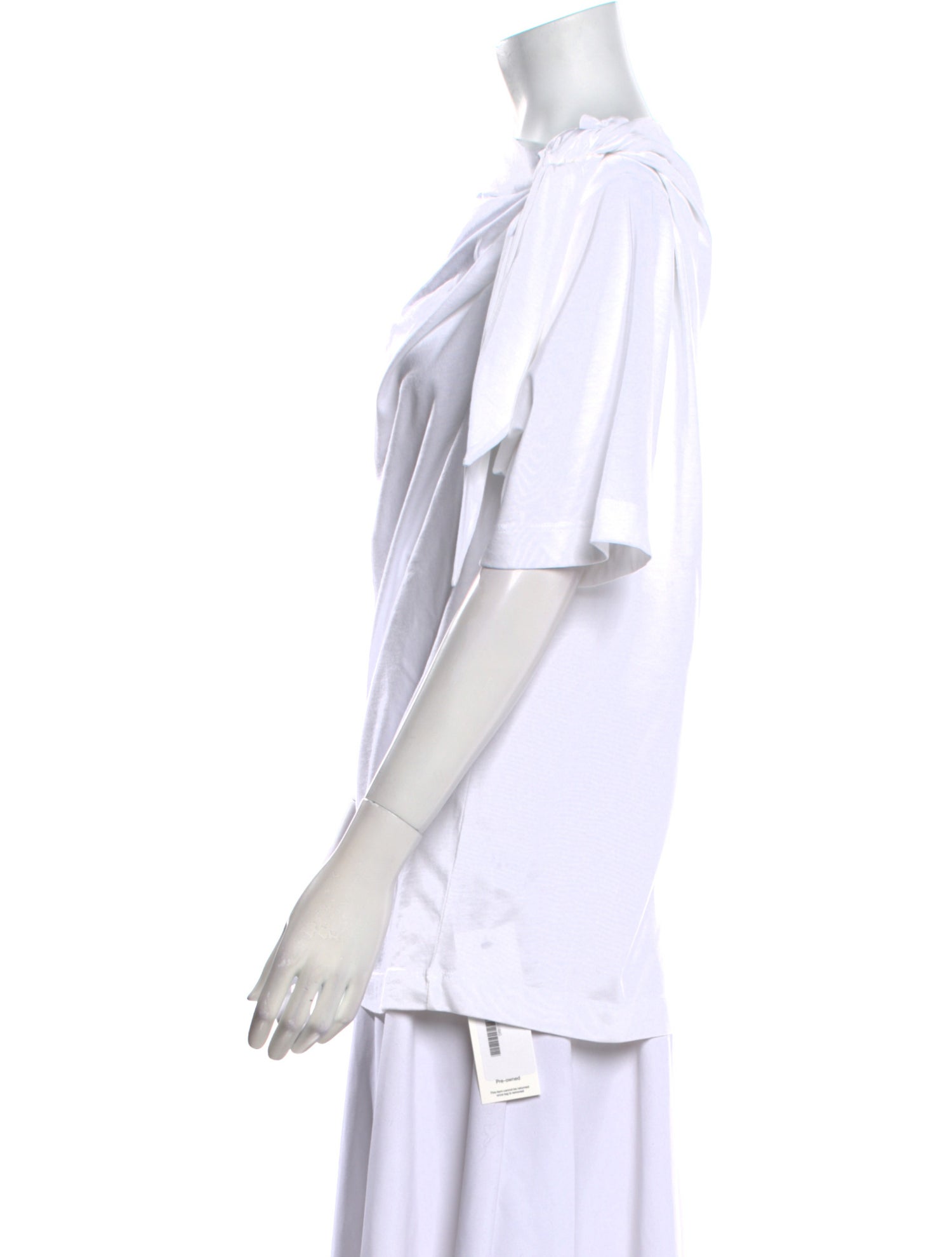 Dries Van Noten Cowl Neck Short Sleeve Tunic