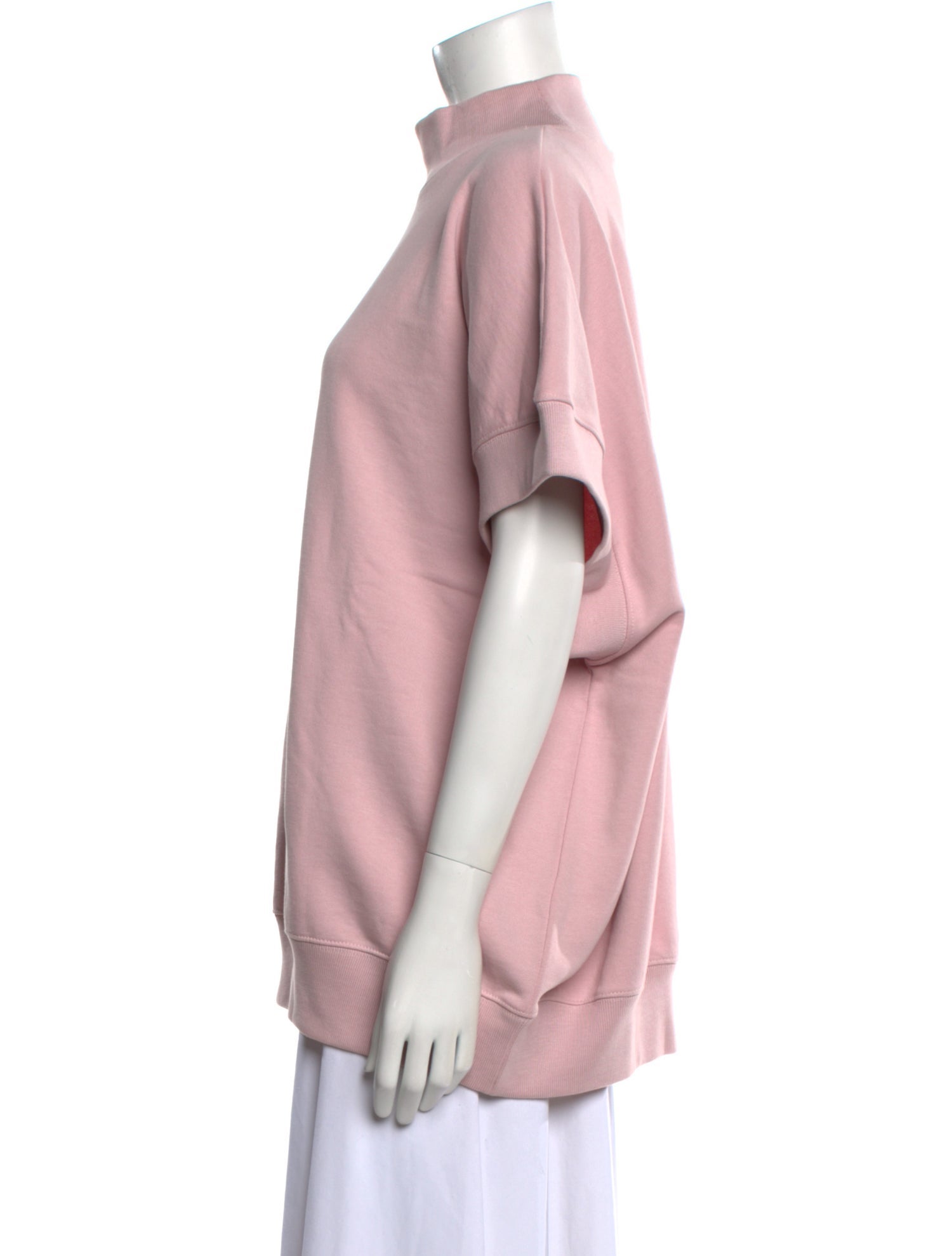 Dries Van Noten Mock Neck Short Sleeve Sweatshirt