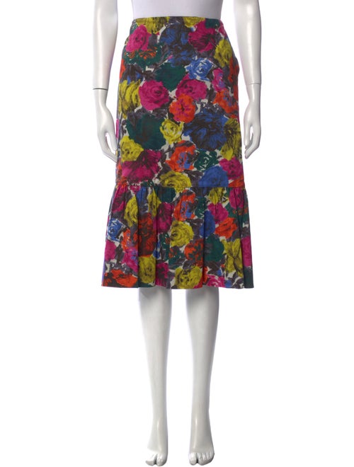 Dries Van Noten Printed Knee-Length Skirt