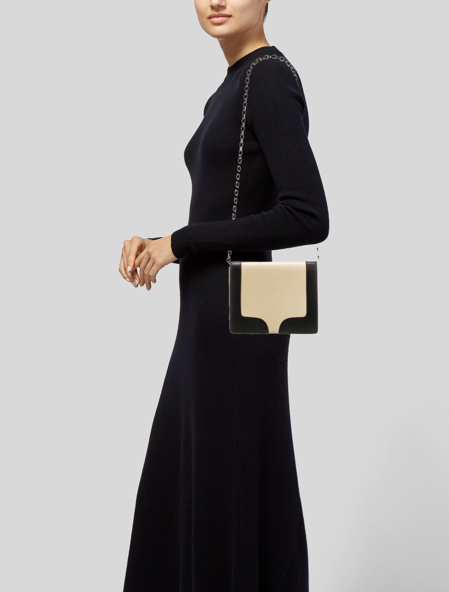 Dries Van Noten Leather Evening Bag