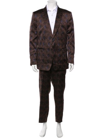 Dries Van Noten Printed Two-Piece Suit