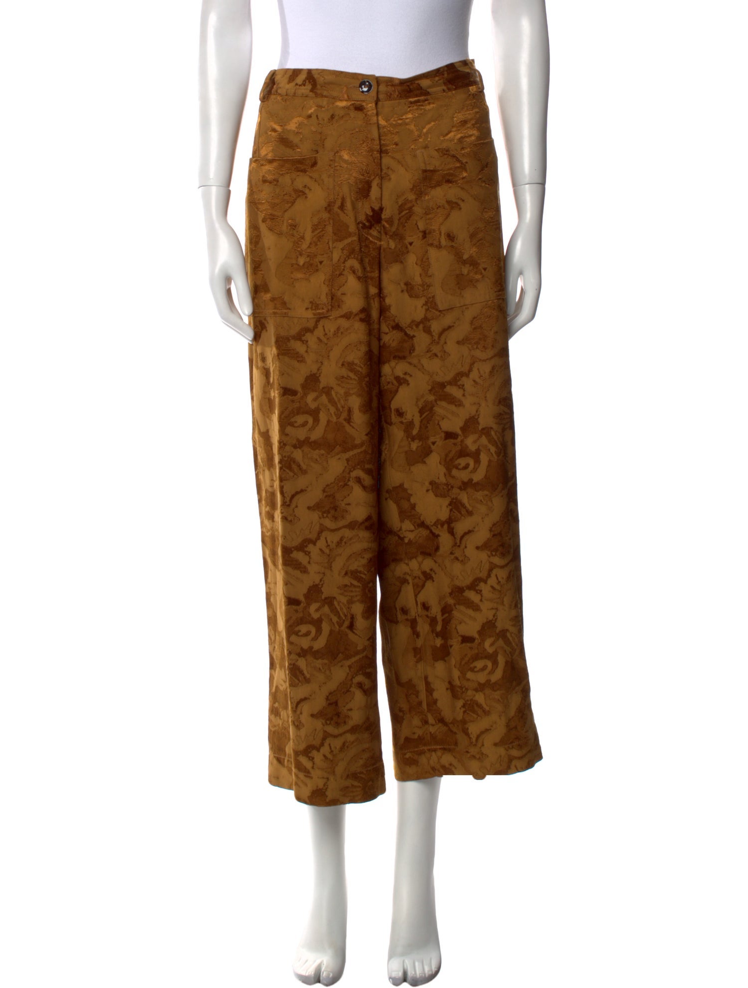 Dries Van Noten Printed Wide Leg Pants