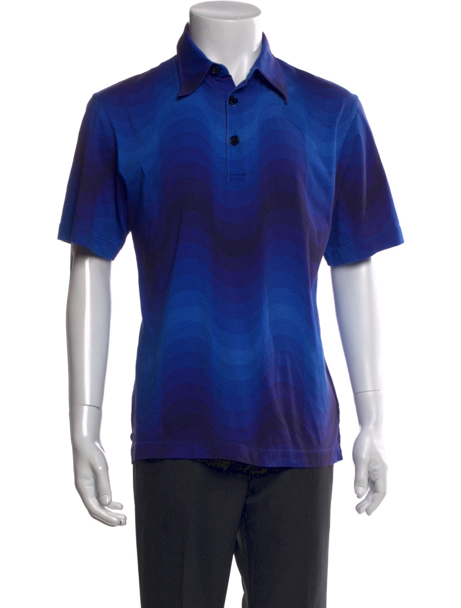 Dries Van Noten Striped Short Sleeve Shirt