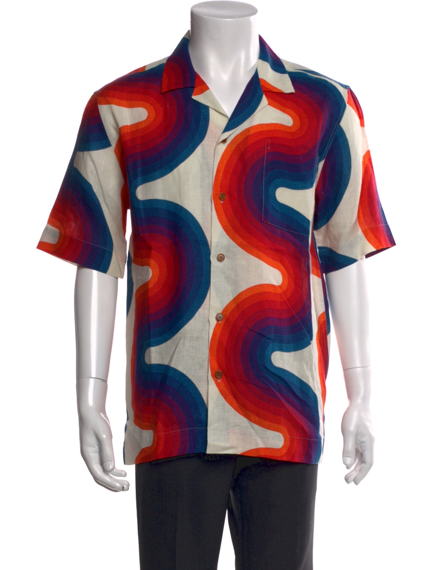 Dries Van Noten Linen Printed Shirt