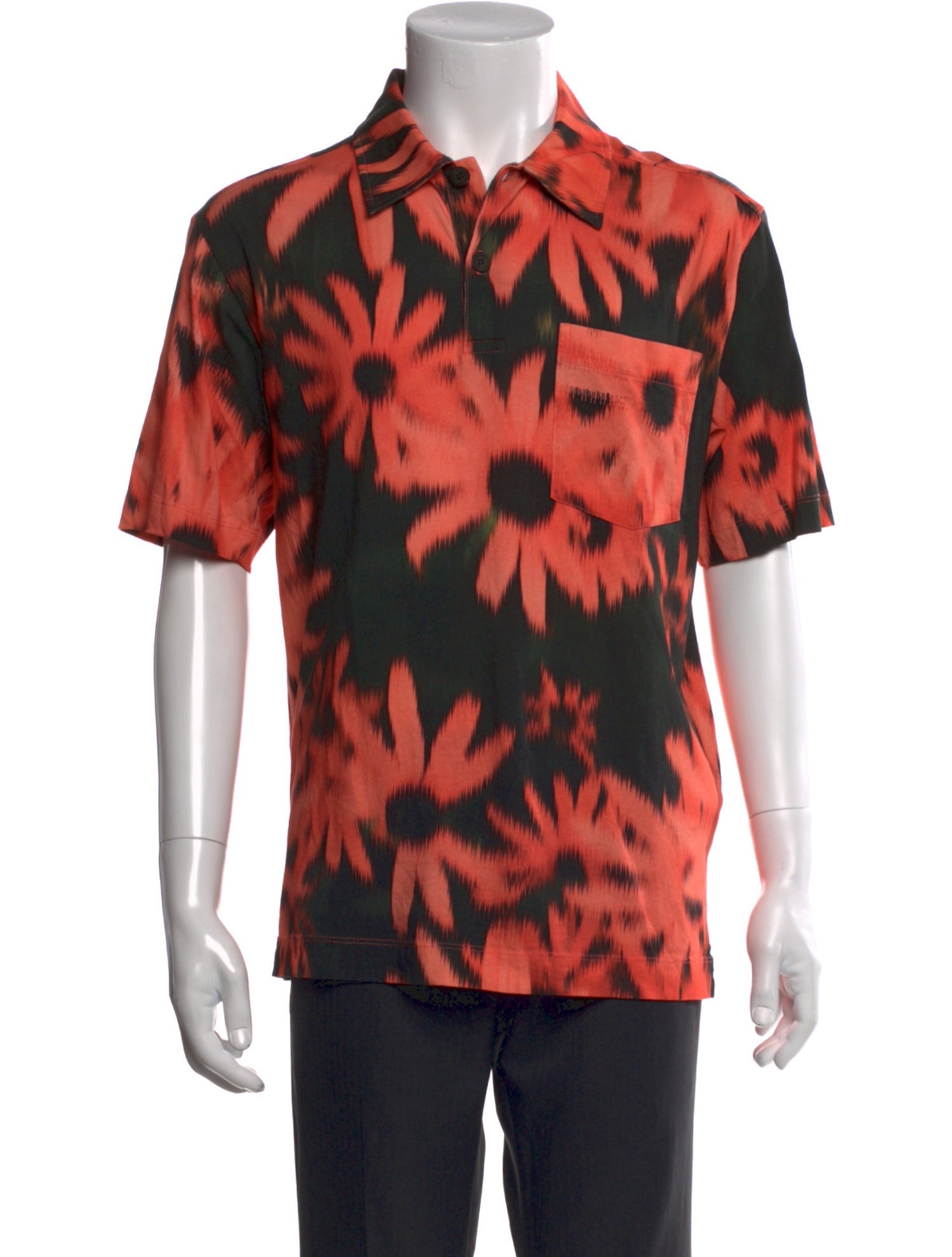 Dries Van Noten Floral Print Short Sleeve Shirt