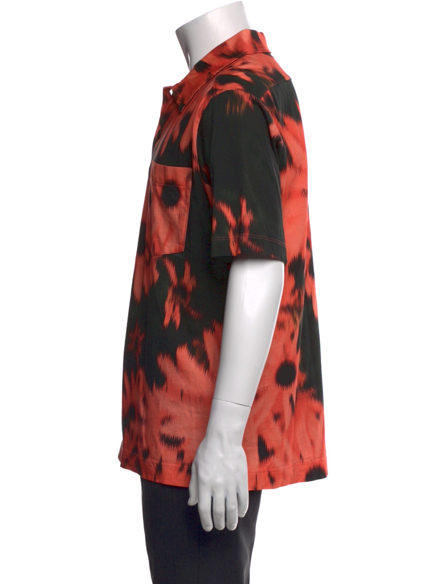 Dries Van Noten Floral Print Short Sleeve Shirt