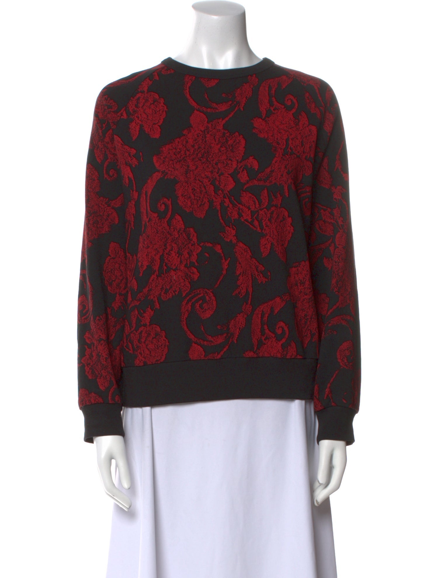 Dries Van Noten Printed Bateau Neckline Sweatshirt