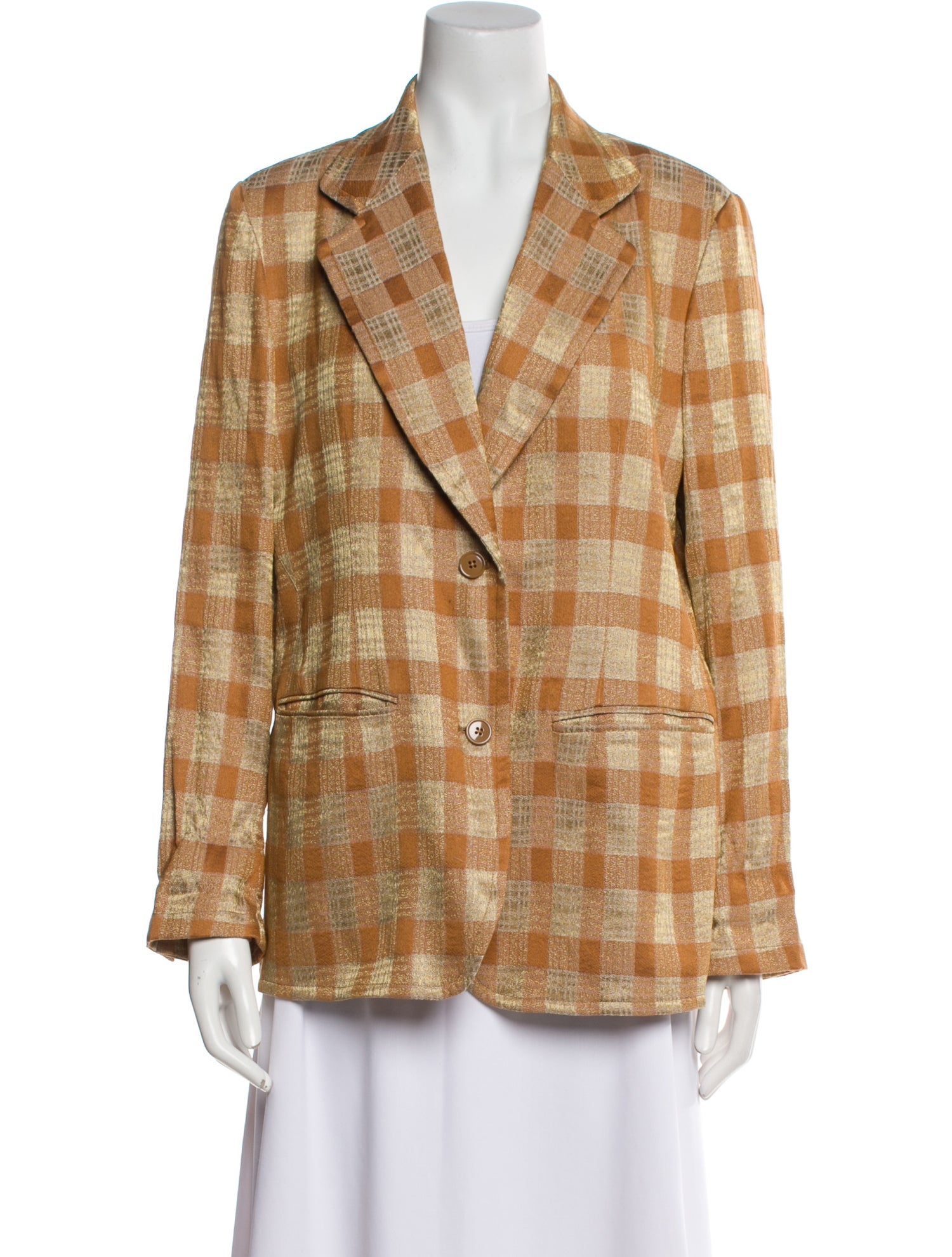 Dries Van Noten Plaid Print Blazer