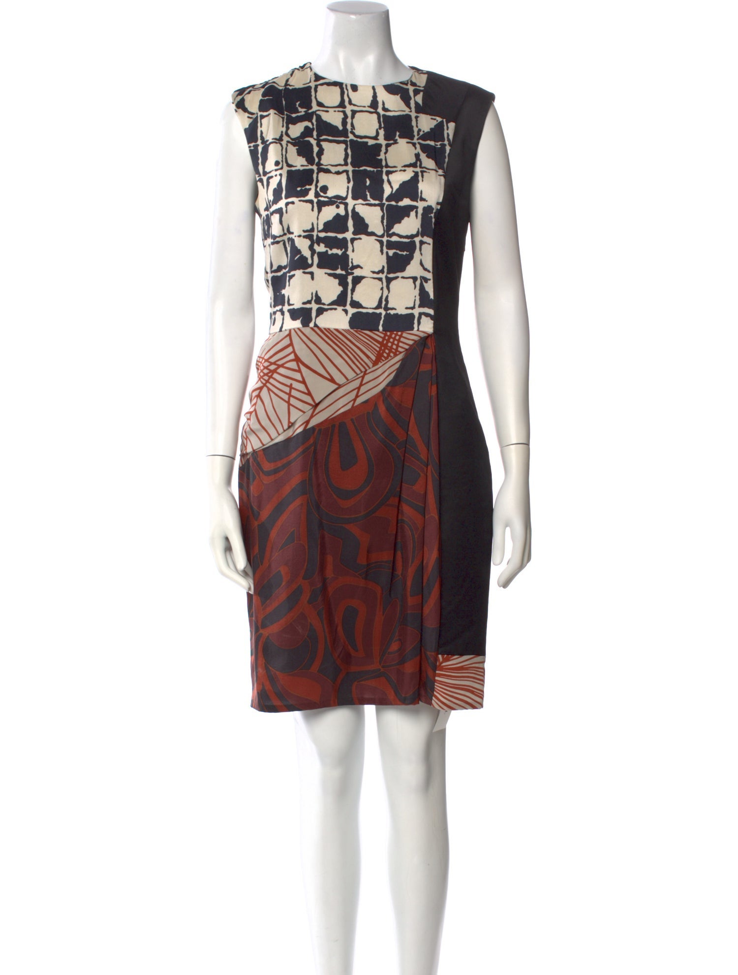 Dries Van Noten Silk Knee-Length Dress