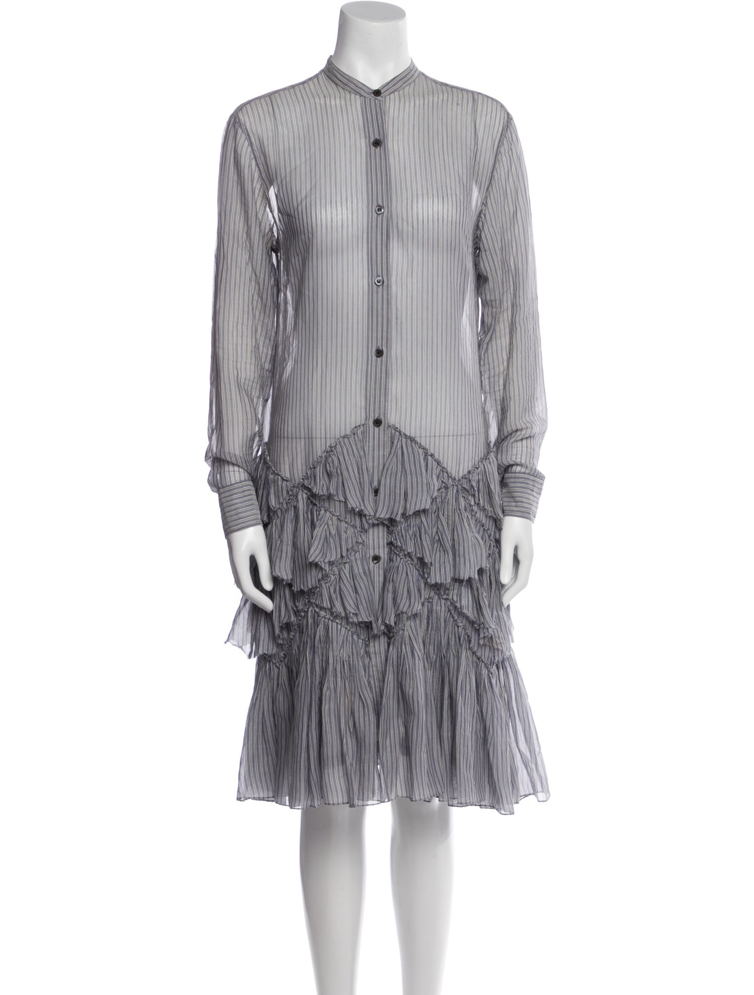 Dries Van Noten Striped Knee-Length Dress