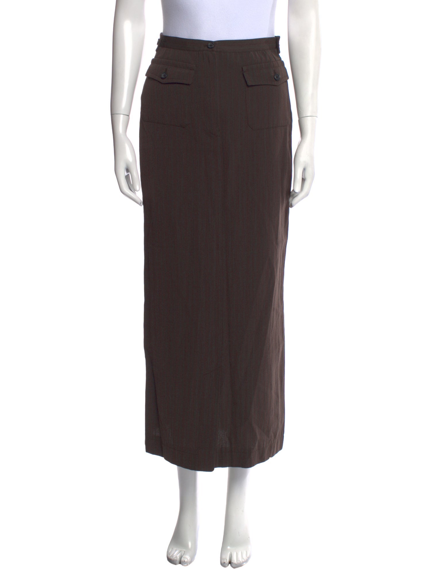 Dries Van Noten Wool Midi Length Skirt