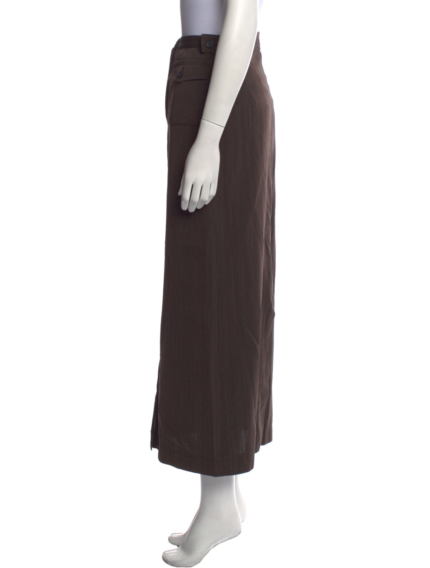 Dries Van Noten Wool Midi Length Skirt
