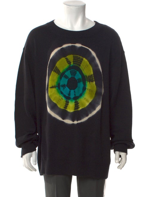 Dries Van Noten Merino Wool Graphic Print Pullover