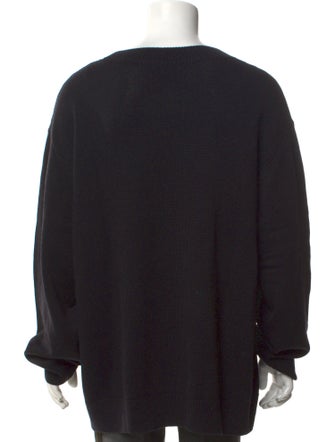 Dries Van Noten Merino Wool Graphic Print Pullover