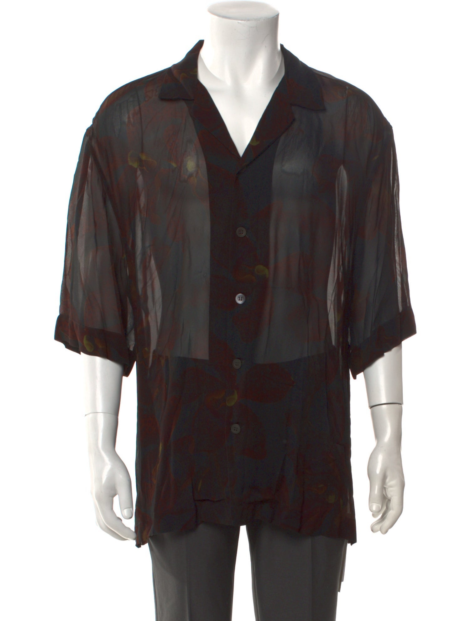 Dries Van Noten Printed Short Sleeve Shirt