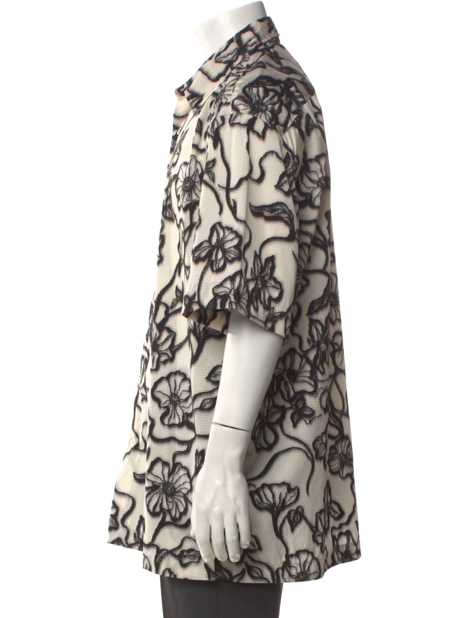 Dries Van Noten Printed Short Sleeve Shirt